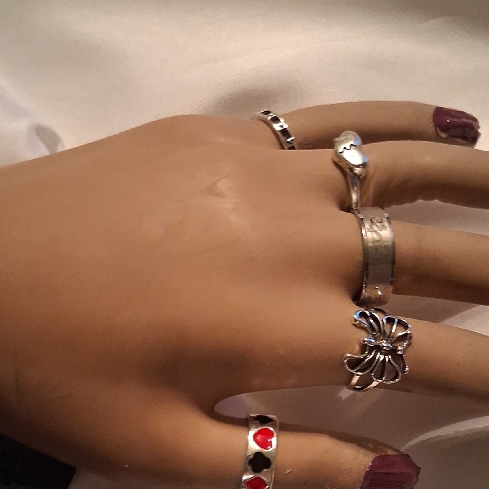 Chic Stainless Steel 5 Ring Set